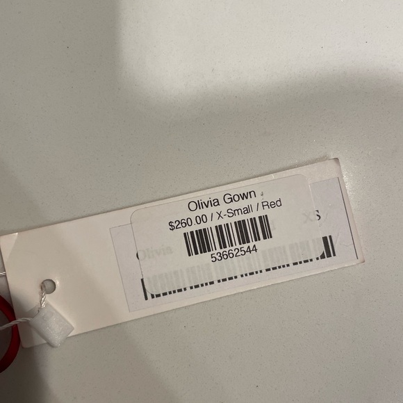 René the Label Strapless Red Gown size XS - Picture 4 of 5